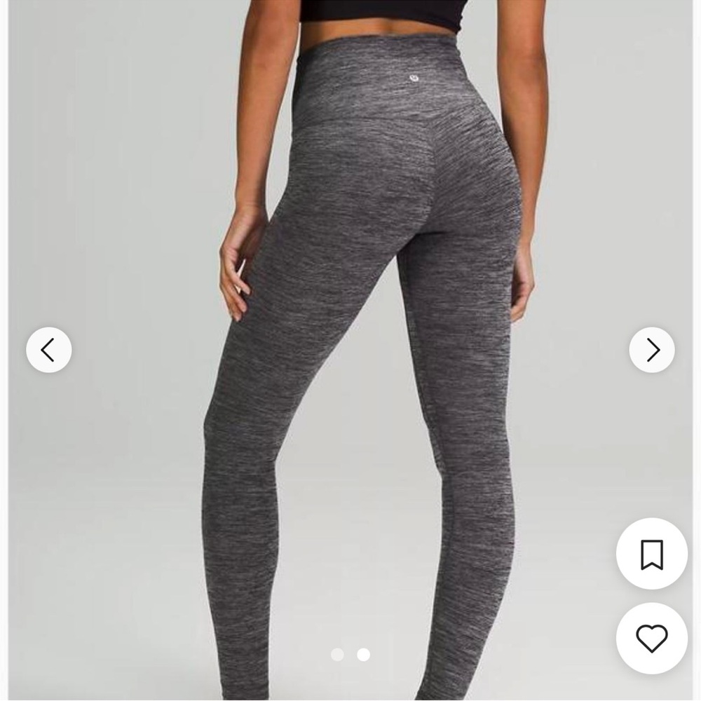 Lululemon wunder under‎ sz 4 grey leggings full length